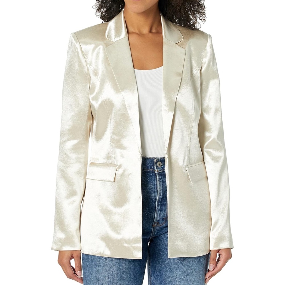 Guess Breta Blazer gold champagne suit jacket